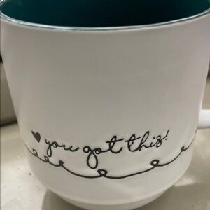 Belle Maison "you got this" Porcelain Coffee Mug White/Green